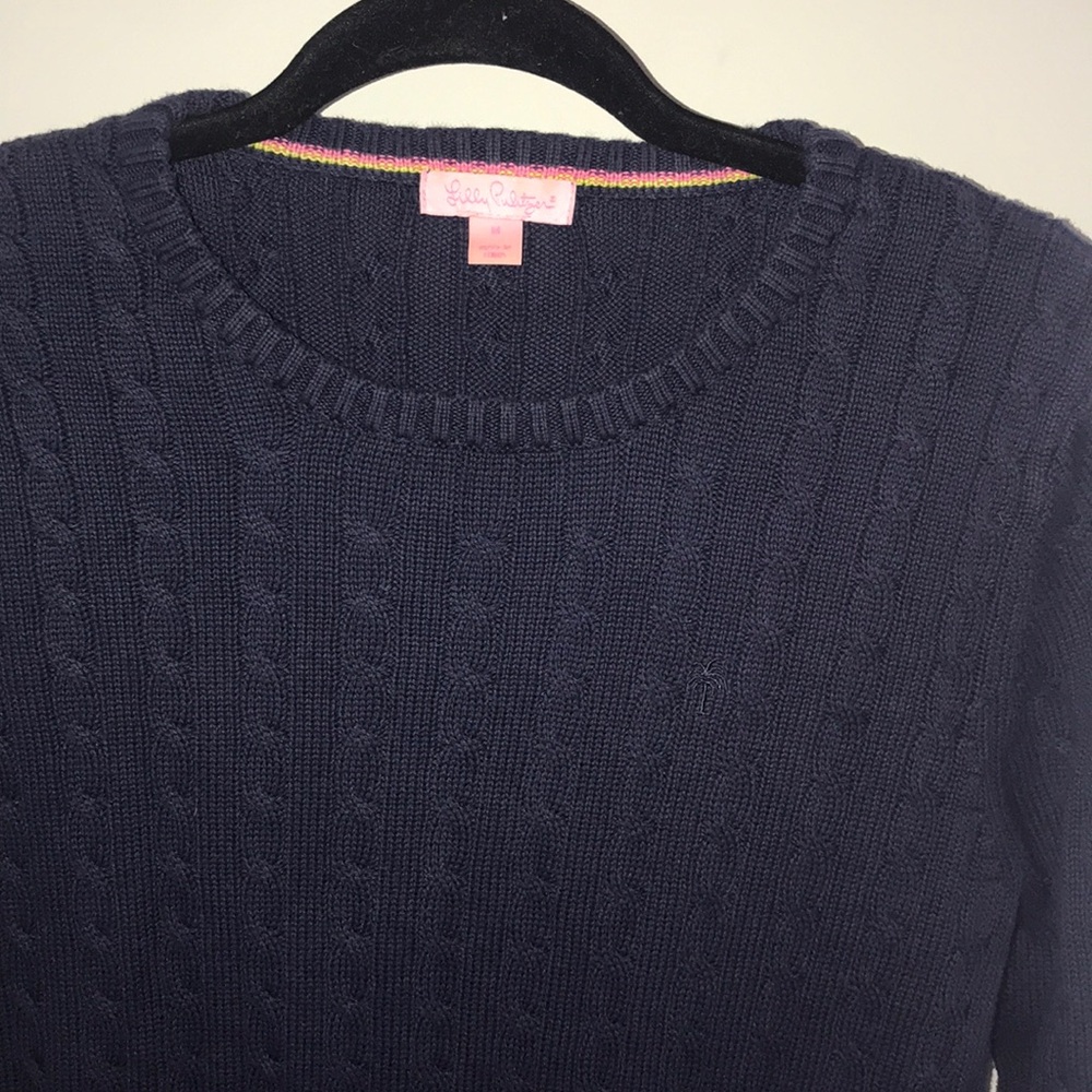 Lily Pulitzer crew-knit sweater